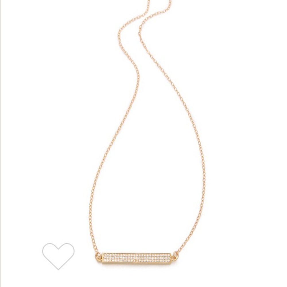 Gorjana Pristine Bar Necklace (Gold Plate)